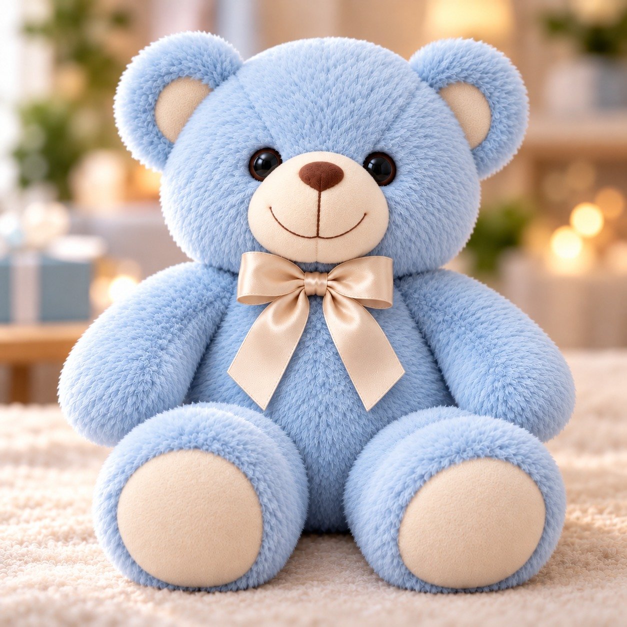 Blueberry Hugs – Blue Mini Teddy Bear