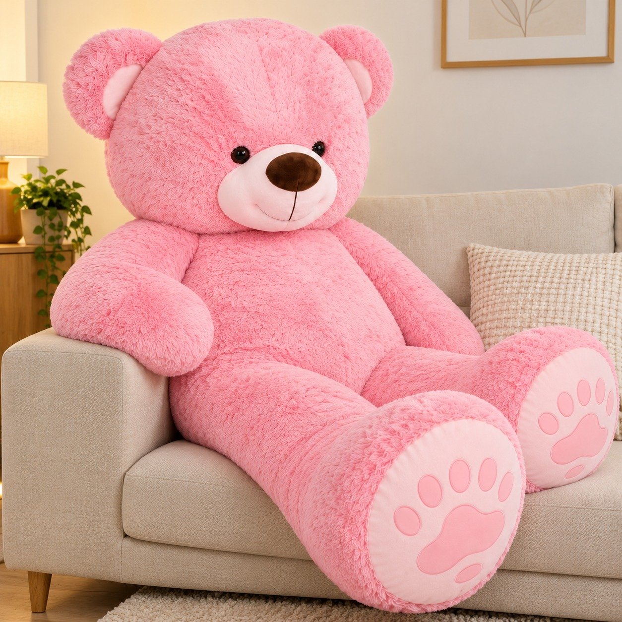 Blush Royale – 5-Foot Teddy Bear