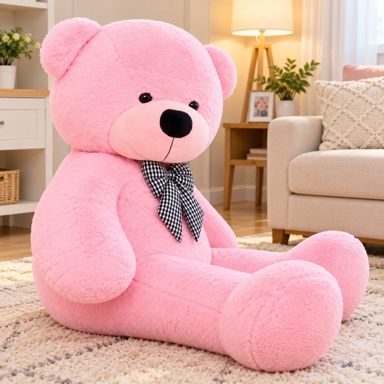 Blush Majesty – 4-Foot Teddy Bear