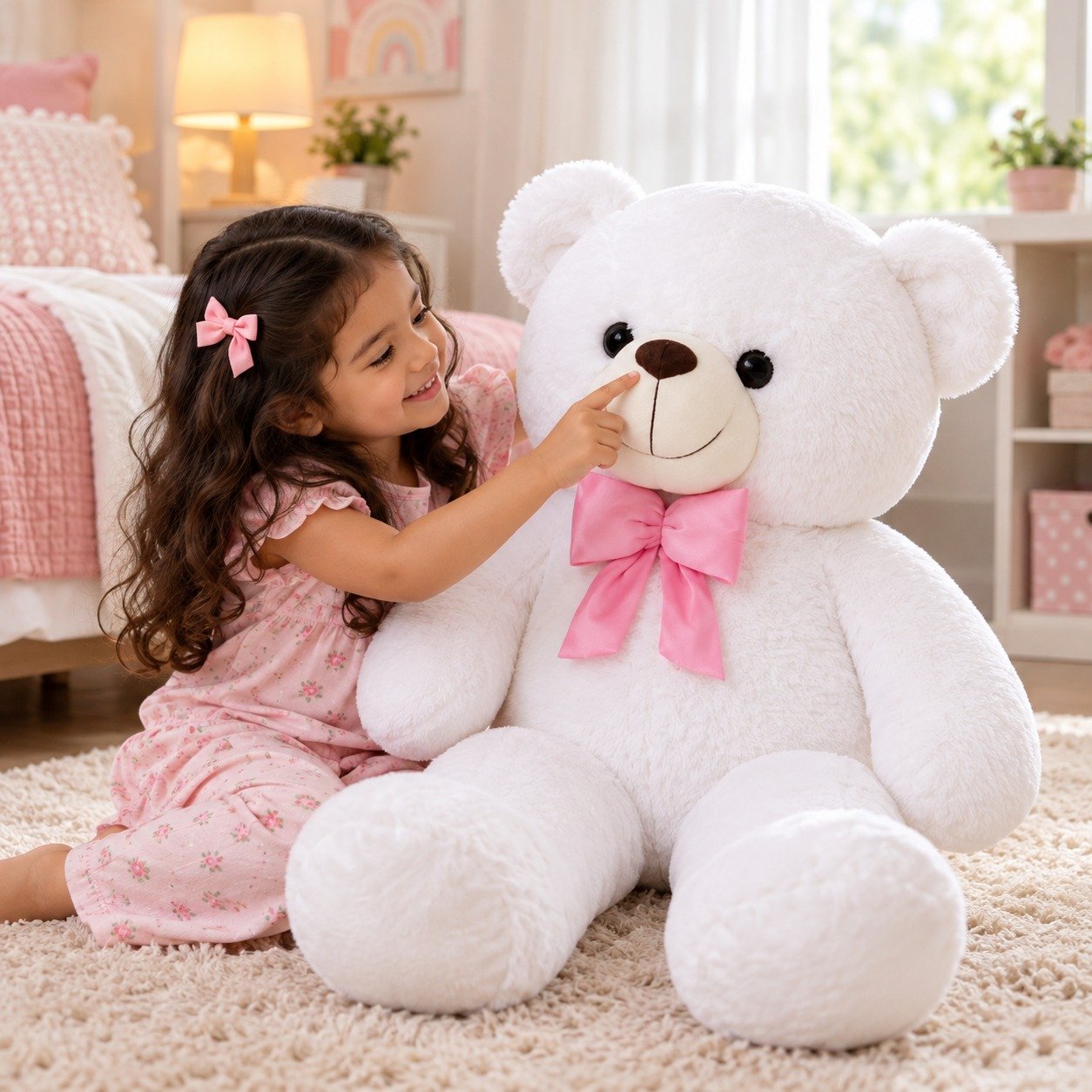 Snowy Embrace – 3-Foot Teddy Bear 3