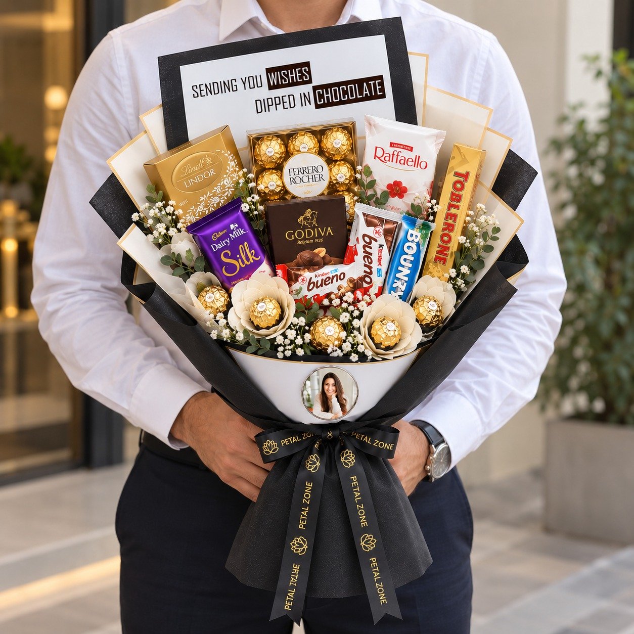 Personalized Indulgence – Customized Imported Chocolate Bouquet 2