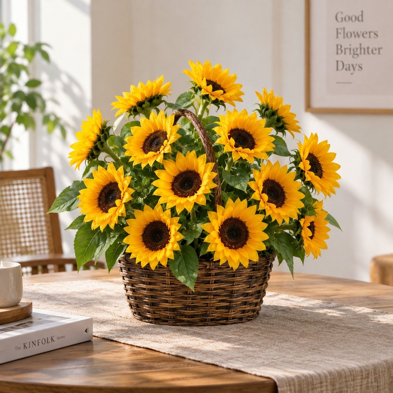 Sunshine Grandeur – 12 Sunflower Basket 2