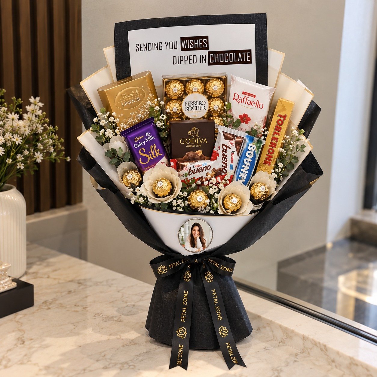 Personalized Indulgence – Customized Imported Chocolate Bouquet 3