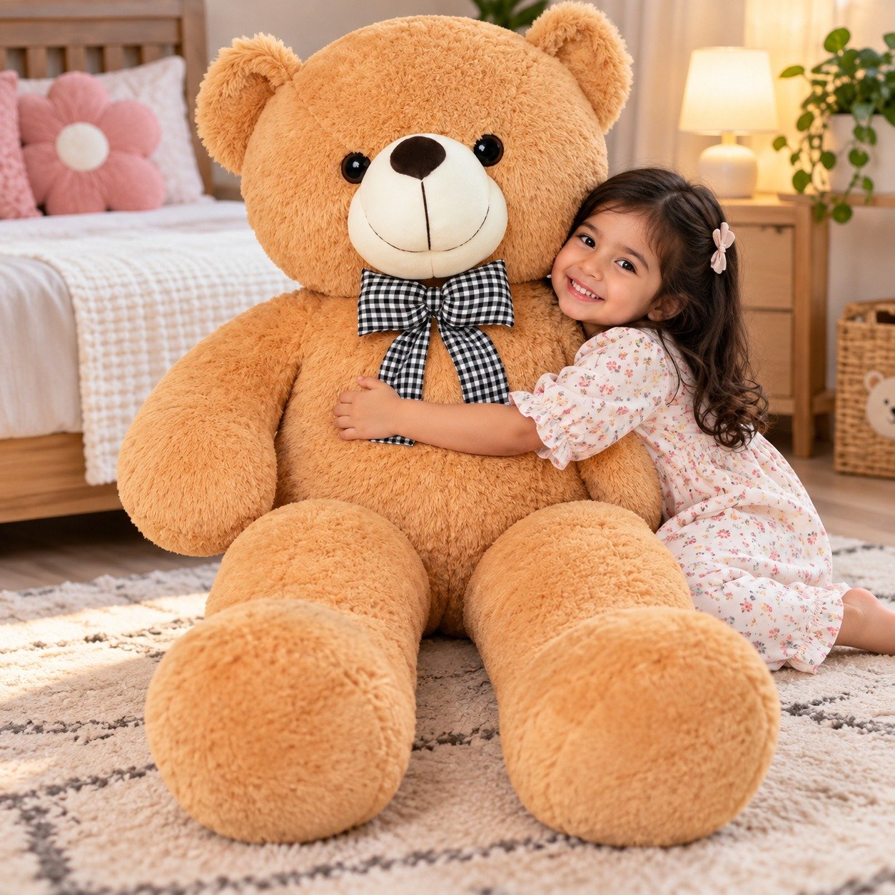 Caramel Comfort – 3-Foot Teddy Bear 2