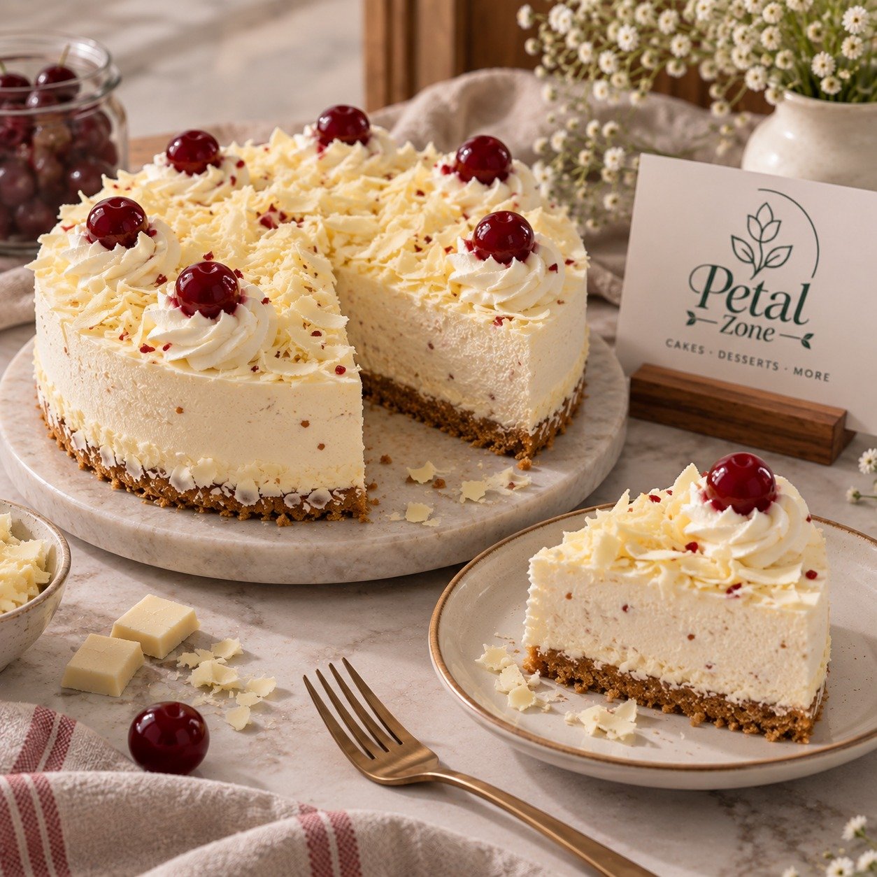 Snowy Forest – White Forest Cheesecake 2