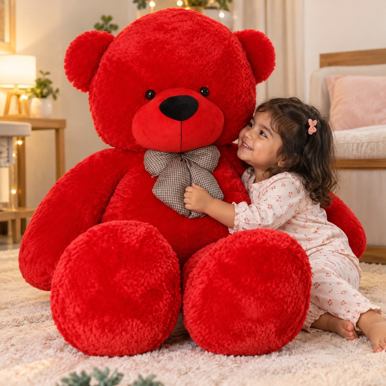Crimson Love – 3-Foot Teddy Bear 3